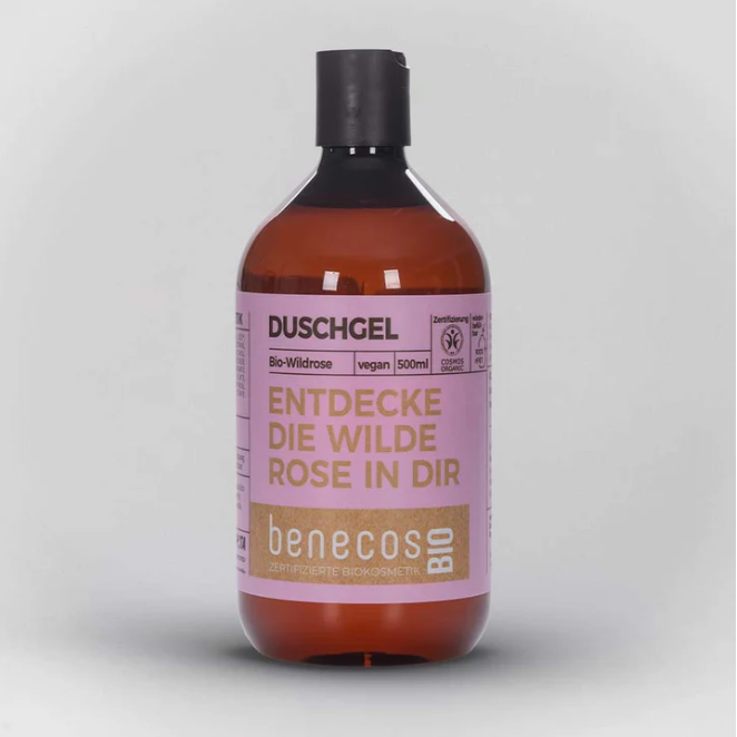 benecosBio Duschgel Bio-Wildrose - ENTDECKE DIE WILDE ROSE IN DIR