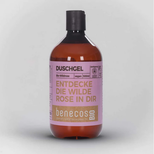 benecosBio Duschgel Bio-Wildrose - ENTDECKE DIE WILDE ROSE IN DIR